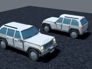 Jeep cra low-poly 3D Model