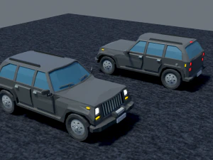 Jeep cra low-poly 3D Model