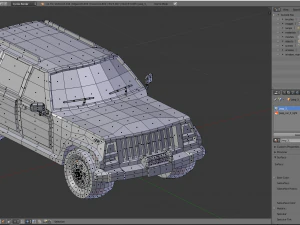 Jeep cra low-poly 3D Model