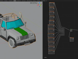 सफारी जीप 3D मॉडल