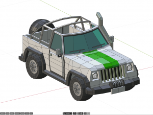 Safari jeep 3Dモデル