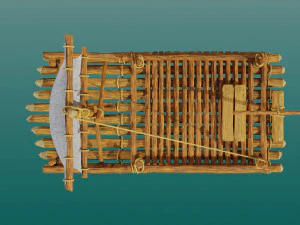 Wooden boat 3D Model