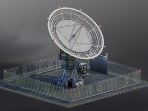 Radio telescope Modelo 3D