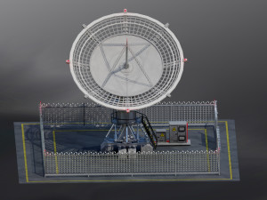 Radio telescope Model 3D