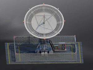 Radio telescope 3D Model