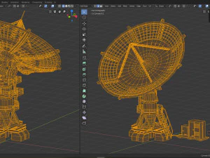 Radio telescope 3D Model