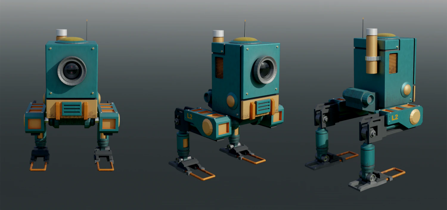 Rob&ocirc; l2 Modelo 3D .c4d .max .obj .3ds .fbx .stl .blend 