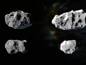 pacchetto di asteroidi Modello 3D