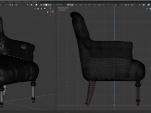 Sessel 3D Modell