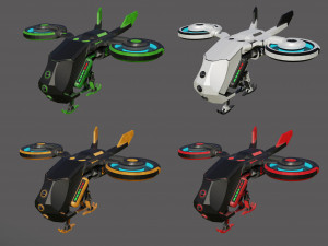 Sci-fi dron 3D Model
