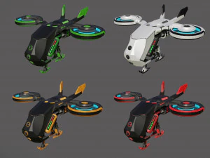 Sci-fi dron 3D Model