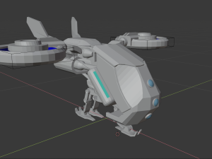 Sci-fi dron 3D Model