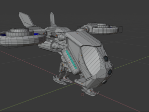 Sci-fi dron 3D Model