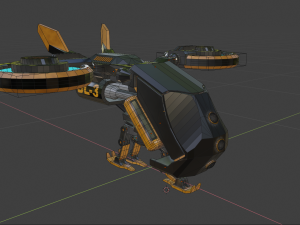 Sci-fi dron 3D Model