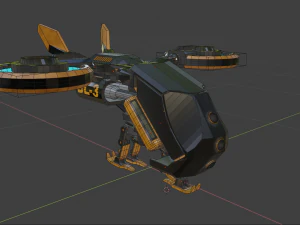 Sci-fi dron 3D Model