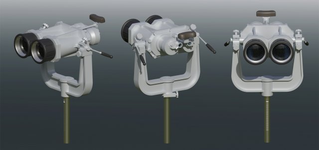 Ships binoculars Model 3D .c4d .max .obj .3ds .fbx .stl .blend 