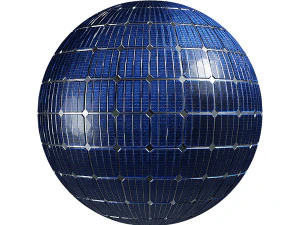 मोनोक्रिस्टलाइन सौर पैनल CG टेक्स्चर्स