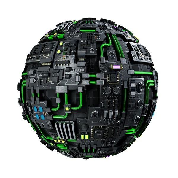 Microchips A01 CG Textures .c4d .max .obj .3ds .fbx .stl .blend 