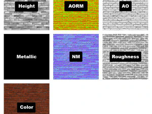 RedBrick 01 D CG Textures