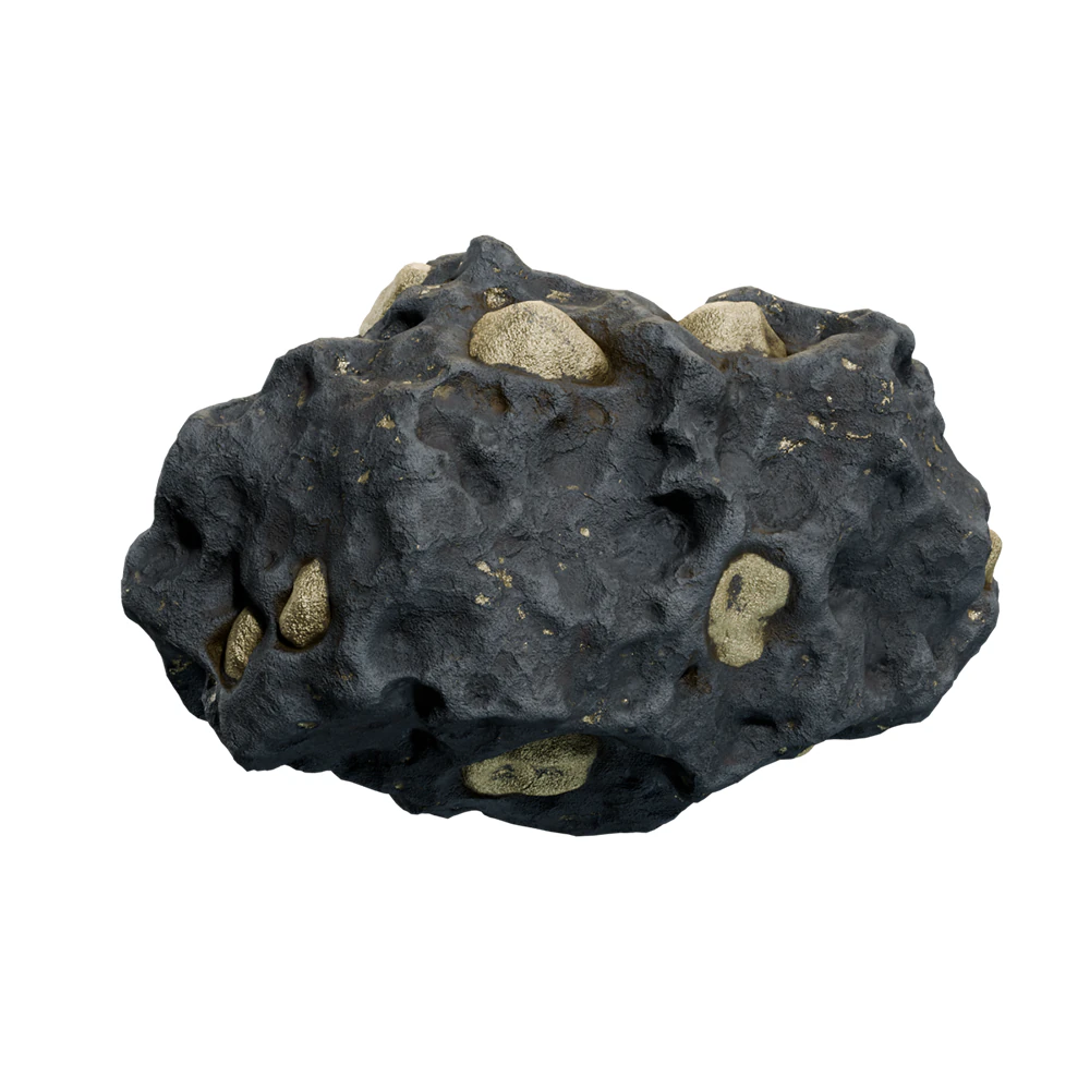 Asteroid 1b 3D Model .c4d .max .obj .3ds .fbx .stl .blend 