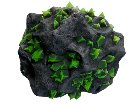 क्षुद्रग्रह 1डी 3D मॉडल