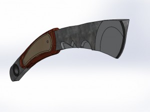 machete Model 3D