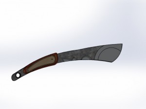 machete Model 3D