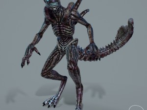 alien xenomorph vr - ar - low-poly 3D-Modell