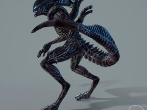 alien xenomorph vr - ar - low-poly 3D Model