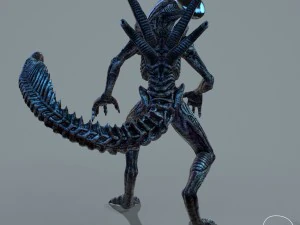 alien xenomorph vr - ar - low-poly 3D Model
