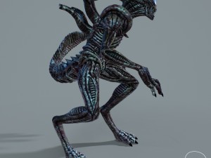 alien xenomorph vr - ar - low-poly 3D-Modell