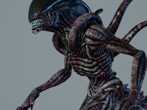 alien xenomorph vr - ar - low-poly 3D-Modell