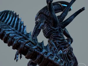 alien xenomorph vr - ar - low-poly 3D Model