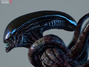 alien xenomorph vr - ar - low-poly 3D-Modell