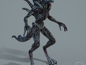 alien xenomorph vr - ar - low-poly 3D-Modell