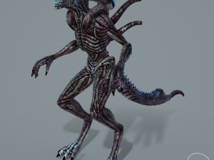 alien xenomorph vr - ar - low-poly 3D-Modell