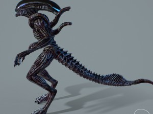 alien xenomorph vr - ar - low-poly 3D-Modell