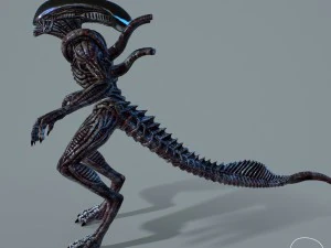 alien xenomorph vr - ar - low-poly 3D Model