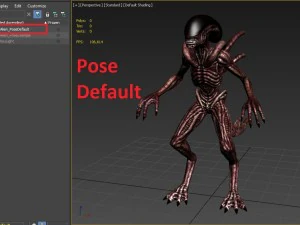 alien xenomorph vr - ar - low-poly 3D Model