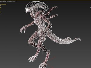 alien xenomorph vr - ar - low-poly 3D-Modell