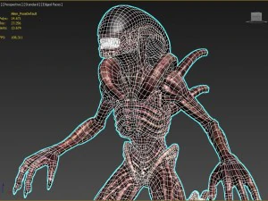 alien xenomorph vr - ar - low-poly 3D Model