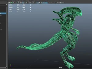 alien xenomorph vr - ar - low-poly 3D Model