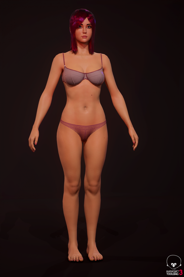 3D model WOMEN S UNDERWEAR VR / AR / low-poly