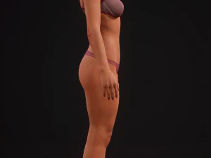 Sports girl vr - ar - low-poly 3D Model