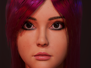 Sports girl vr - ar - low-poly Modelo 3D