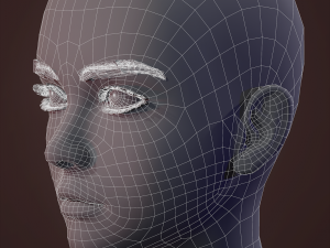 Sports girl vr - ar - low-poly Modelo 3D