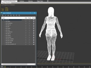 Sports girl vr - ar - low-poly Modelo 3D