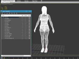 Sports girl vr - ar - low-poly 3D Model