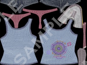 Sports girl vr - ar - low-poly Modelo 3D