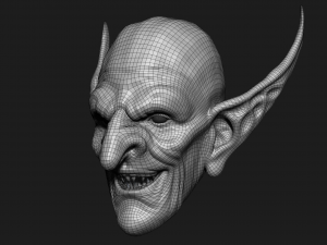 zbrush orc head Modello 3D